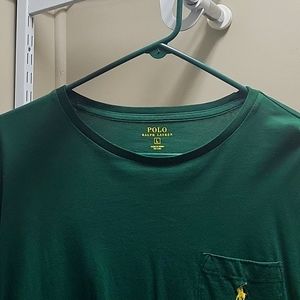 Green Ralph Lauren Light Long Sleeve Shirt